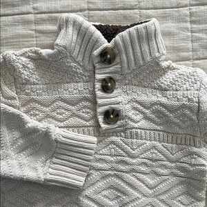 Cat & Jack baby Textured Cream Turtleneck Sweater
